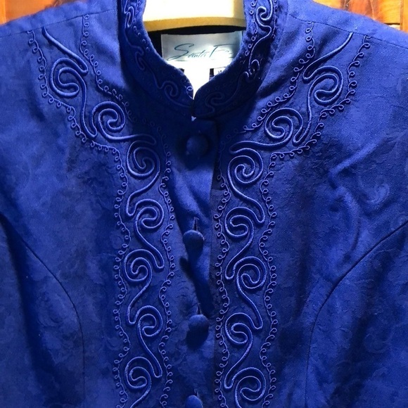 Looks like a suit, but it’s great blue dress - Picture 4 of 8